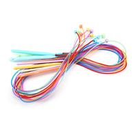 Uncinetti afghani - Set di uncinetti tunisini afghani in plastica ABS con cavi per tappeti, tappetini, ferri da maglia 12 pezzi