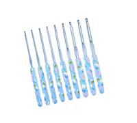 Uncinetto con impugnatura ergonomica per maglieria, maglioni, sciarpe, calzini, cappelli, borse, 2,0 mm o 2,-8