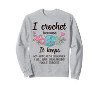 Uncinetto Divertente per Gli Amanti dell'uncinetto Felpa