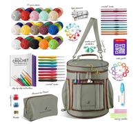 Uncinetto Kit per Principianti, Starter Con Morbido Spollette & Borsa