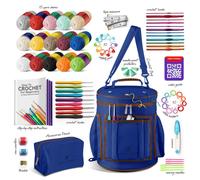 Uncinetto Kit per Principianti, Starter Con Morbido Spollette & Borsa
