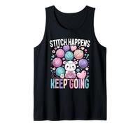 Uncinetto Lavorare A Maglia Stitch Happens, Keep Going Canotta