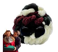 Uncinetto positivo, uncinetto di supporto emotivo,Simpatico ornamento all'uncinetto per auto - Decorazioni di sollievo per lo stress sensoriale di peluche fatte a mano per Study Room Hotel Coffee Shop