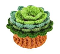 Uncinetto Pot Coasters - Uncinetto Coasters, Handmade Aesthetic Desk Cup Coasters | 6 Sottobicchieri in Un Starter Kit Uncinetto per Vasi Set Di Sottobicchieri per Vasetti