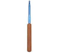 Uncinetto tunisino ergonomico con manico in legno in alluminio tunisino uncinetto per lavoro a maglia treccia tappeto set per la realizzazione di tappeti