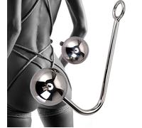 uncino con 2 sfere dildo plug butt palline ball anale sex toy sadomaso intimo XX