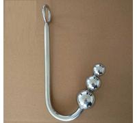 UNCINO TRIPLO BALL METALLO DILDO PLUG BUTT sadomso bondage ANALE MOD.55