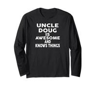 Uncle Doug Is Awesome And Knows Things Shirt Doug Maglia a Manica