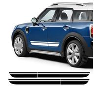UNCLE LIAO Auto Adesivi per Gonna Laterale Decorativi,per Mini Cooper Countryman F60 2017 Porta Auto Laterali Gonna Adesivo Corpo Decalcomania del Vinile.,Black