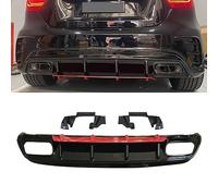 UNCLE LIAO Diffusore Paraurti Posteriore Auto per Mercedes-Benz A-Class W176 A200 A180 A45 AMG 2013-2016 2017 2018,Spoiler Labbro Diffusore Splitter Kit Corpo,Styling Accessori.