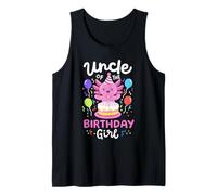 Uncle Of The Birthday Girl Kids Axolotl Bday Family Matching Canotta
