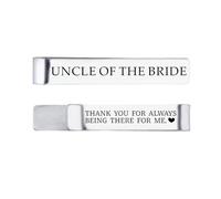 Uncle of the Bride Regali per gli uomini Zio Fermacravatta Regali per lo zio della sposa Regali di nozze da Sposa Sposo Zio della Sposa Tie Pin Bar Regali per Zio Uomini Regali di nozze per zio