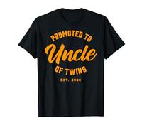 Uncle of Twins Est 2026 Promosso a Twin Uncle Maglietta