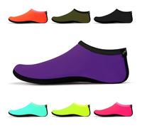 Uncle Paul Calzini da Acqua - Calzini da Interno Unisex a Piedi Nudi Surf Immersioni Pantofole da casa Piscina per Bambini Adulti Viola Taglia UE 34-35,5 SWA15PUS