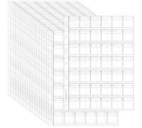 Uncle Paul Fogli per Collezione Monete 1050-Pocket - 25 Fogli, 42 Griglie/Foglio PVC Acido Libero, Perfetto per 1 Pence Britannica, 1 Cent Euro, Penny USA CS0302542