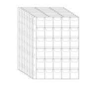 Uncle Paul Stamp Pocket Pages - 30 Pocket/Page Plastic Coin Holders Stamp Currency Protector Coin Collecting Supplies 10 Sheets, 35mm x 35mm Each Pocket