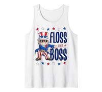 Uncle Sam Floss Like A Boss 4th Of July Kids Men Gifts Canotta