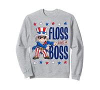 Uncle Sam Floss Like A Boss 4th Of July Kids Men Gifts Felpa