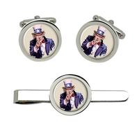 Uncle Sam Gemelli E Fermacravatta Set