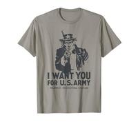 Uncle Sam I Want You For U.S. Army - Poster vintage semplice Maglietta