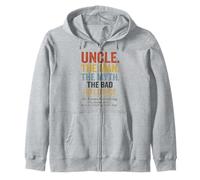 Uncle The Man The Myth The Bad Influence Felpa con Cappuccio