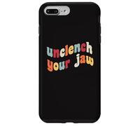 Unclench Your Jaw Mental Health Consapevolezza Terapia Ansia Custodia per iPhone 7 Plus/8 Plus