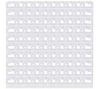 UncleS 100 Hok Slot Tabs Appiccicoso Gancio per Negozio E Ufficio Mostra Ganci Adesivi Forti Ganci Plastica Soluzione Appesa All'ufficio
