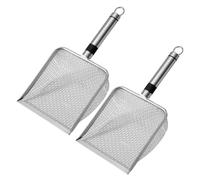 UncleS 2 pala da giardino in rete in acciaio inox, multifunzionale, per giardino, sifing, lavoro, separazione della sabbia, colino professionale per il giardinaggio