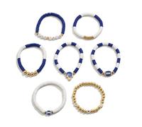 UncleS Accessori per Braccialetti Impilabili Elastico Accessorio da Polso Fatto A Mano Randchain con Uomini E Donne Bracciale Perline Acriliche