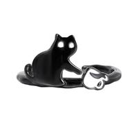 UncleS Accudotti Anni Animali Copper Ramio Comodi Con Le Dita Della Banda Dita Gift Elegante Accessorio Per Ragazze Ragazze Occasioni Regali Gioielli Amanti Dei Gatti