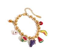 UncleS Alla Collana Con Ciondolo A Forma Frutta Bracciale Coppia Gioielli In Acciaio Inossidabile Da Indossare Tutti I Giorni O Regalare Un Set Gioielli Con Frutta In Acciaio Inossidabile