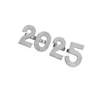 UncleS Anelli 2025 per uomo e donna, regolabili, apribili, con strass scintillanti, accessori alla moda, Misura unica, come descritto, come descritto