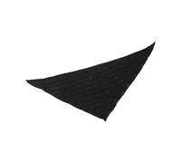 UncleS Bandana per capelli traspirante con fiori scavati per donne sciarpa per capelli vacanza fascia per capelli regolabile design triangolare donne pizzo foulard, Nero , Taglia unica