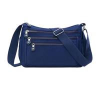 UncleS Borse a tracolla per le donne multi tasca borsa a tracolla impermeabile nylon messaggeri borse e borse alla moda Pocketbook multi tasca borsa a tracolla, Blu, One Size