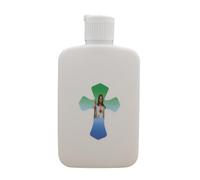 UncleS Bottiglia di acqua santa con coperchio a vite Contenitore vuoto per acqua santa Croci Modello Bottiglia per lozione Accessori religiosi Contenitore vuoto