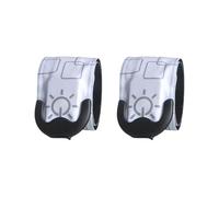 UncleS Braccialetti Leggeri A LED LED da 2 PCS Indossabili Braccio Corsa Bracciale Ricaricabile per Ricaricabile USB Piedi USB