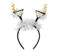 UncleS Cerchietto per capelli per Capodanno, scintillante 2025, per karaoke, fotografico, blingbling, discoteca, capodanno