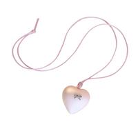 UncleS Collana alla moda con cuore e fiocco, ispirata alla dopamina, realizzata a mano, lunghezza regolabile, gioiello alla moda giovanile, Misura unica, come descritto, come descritto