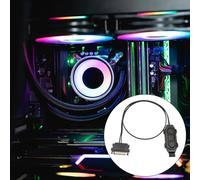 UncleS Controller Alimentazione del Controller Argb A 3 Pin da 5 V per La Sincronizzazione Illuminazione della Ventola del Computer E La Luce Regolazione della velocità Strisce Illuminazione