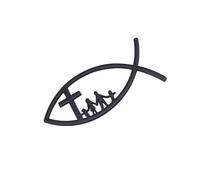 UncleS Decalcomania per La Decalcomania Auto Decal Metallo Adesivo Paraurti della Finestra Emblemi Pesci Cristiani Adesivi Religiosi Accessorio Religioso