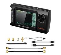 UncleS Dispositivo di misurazione del generatore analitico dello spettro portatile multifunzione LCD da 4 pollici 50KHz-2.7GHz con schermo tattile antenne professionali analitiche con grande manopola
