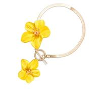 UncleS Elegante Caviglia Floreale Gioielli in Lega 18G Regolabile 27 Cm Summa Foot Chain Accessorio Flower Accessorio Multi Color Bracciale