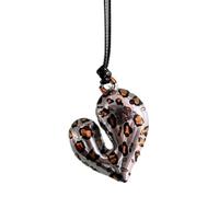 UncleS Elegante Collana Motivi Leopardo Lungo Con Accessorio Per Gioielli A Sospensione Del Cuore Amore Per Donne Uomini In Argento Gioiello Un Elegante Accessorio Scollo