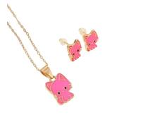 UncleS Elegante Set Gioielli Per Gatti Che Include Collana E Orecchini A Bottone Con Struttura In Lega Adatta Appassionati Che Presentano Un Set Gioielli Gatti