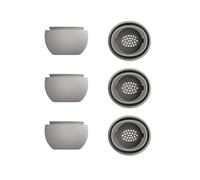 UncleS Esperienza Ascolto Confortevole 1 Paio Auricolari in Silicone per Boccioli 3Pro Tappi per Le Orecchie Dimensioni Multiple Riduzione del Rumore con Isolamento Acustico