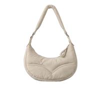 UncleS Eye Catching Quilted Half Moon Handbag for Women Nylon Shoulder Crossobdy Bag Combining Styles and Functionality Everyday Commuting Bag