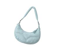 UncleS Eye Catching Quilted Half Moon Handbag for Women Nylon Shoulder Crossobdy Bag Combining Styles and Functionality Everyday Commuting Bag