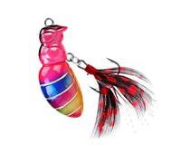 UncleS FishMaster Bees Fishing Lures - 4.7cm Artificial Floating Treble Hook Effective for Perch Essential Tackle Multiple Scenario Lure