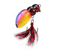 UncleS FishMaster Bees Fishing Lures - 4.7cm Artificial Floating Treble Hook Effective for Perch Essential Tackle Multiple Scenario Lure