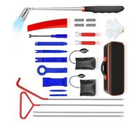 UncleS Heavy Duty 24 Pezzi Auto Cruscotto Riparazione Disassemblaggio Tool Set Antiscivolo Impugnature Interni Accessori Strumento Rimozione Strumento Ergonomico Auto Pry Tool